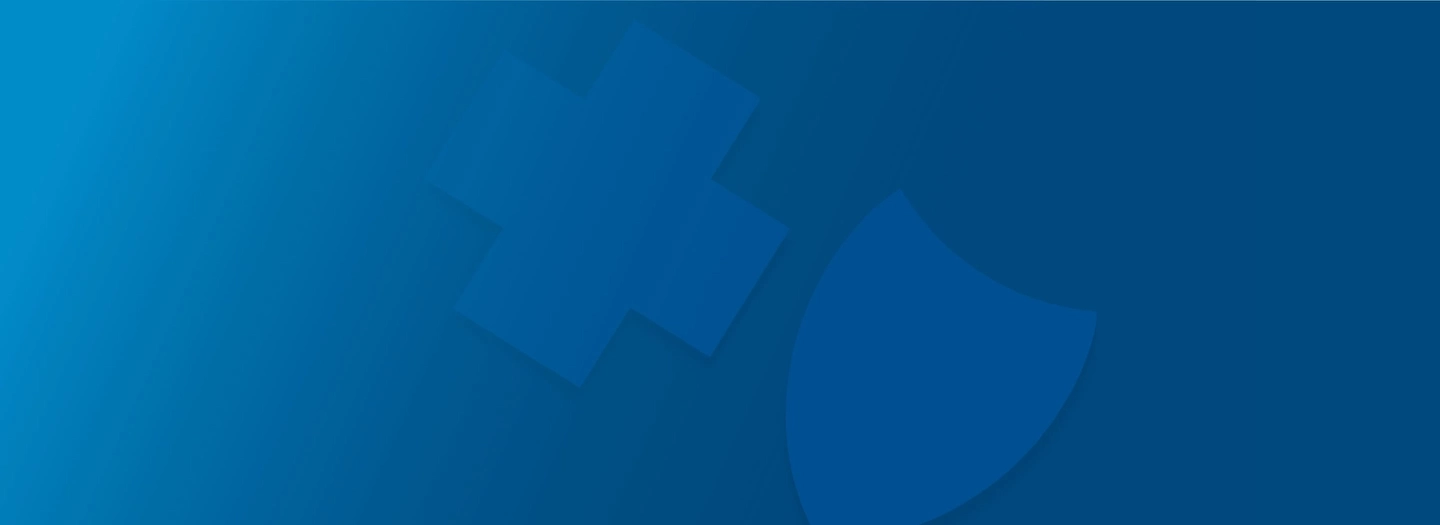 Background design featuring the BlueCross and BlueShield symbols