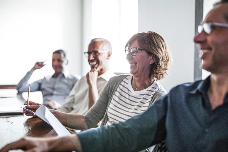 People in conference room