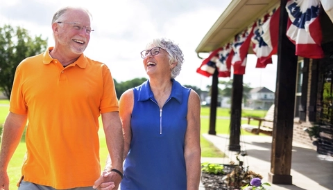 Senior Couple Living Life In Retirement