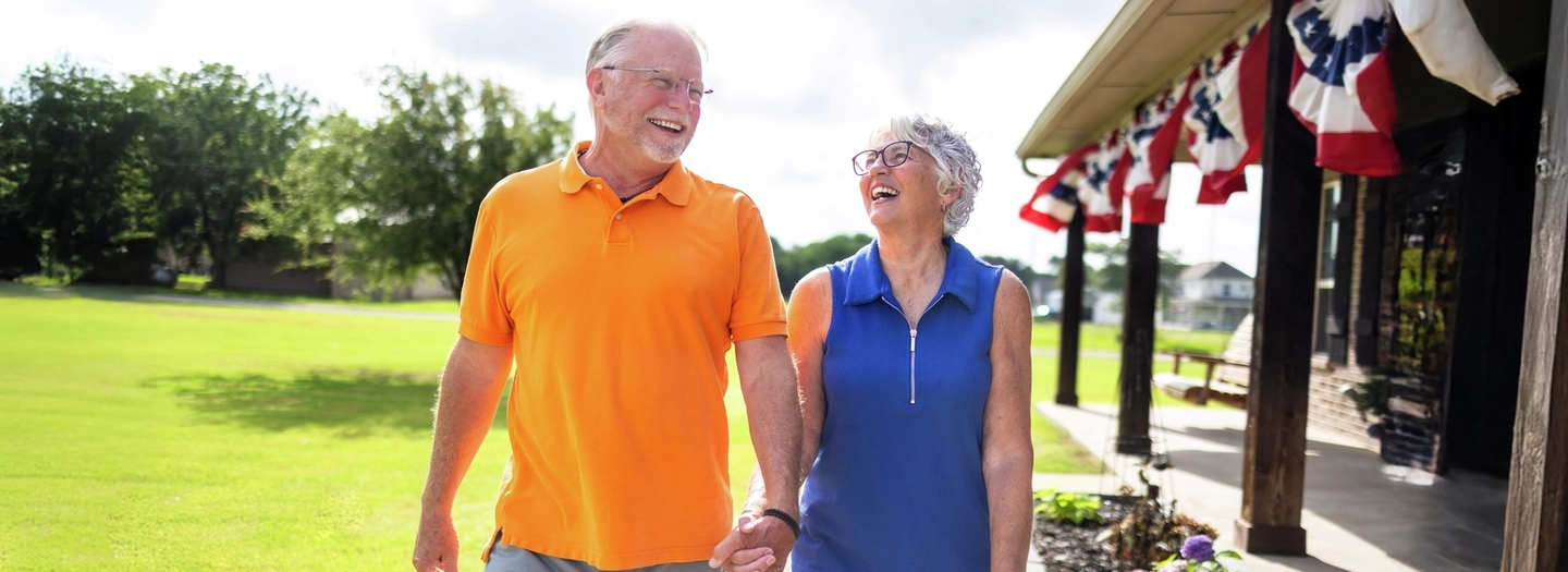 Senior Couple Living Life In Retirement