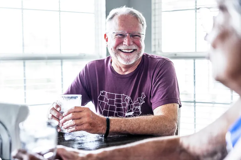 Senior couple living life in retirement