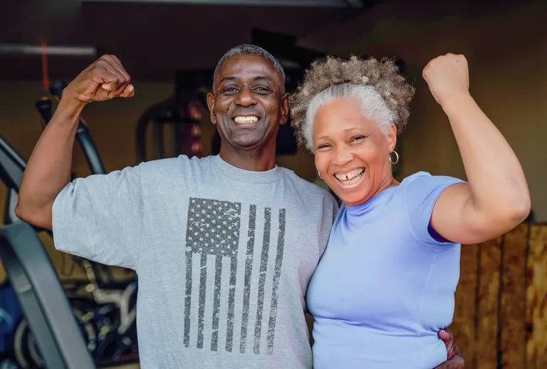 Image of older military couple