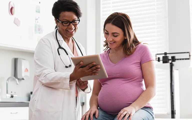 Doctor with Pregnant Woman