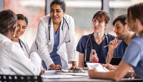 Medical Boardroom Meeting