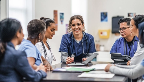 Medical team meeting